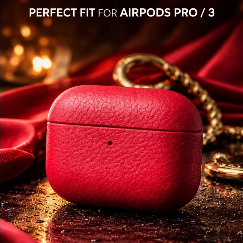 Genuine Leather Earbud Case for AirPods Pro &  and air 3. colors availability